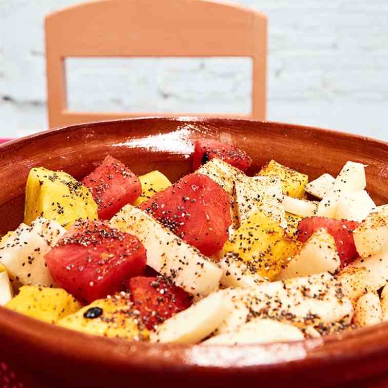Spicy Fruit Salad with Chia