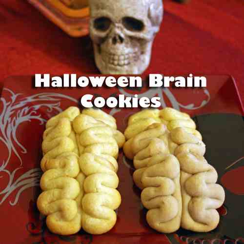 Halloween Brain Cookies
