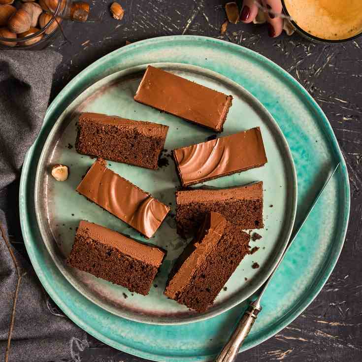 Brownie nutella bars