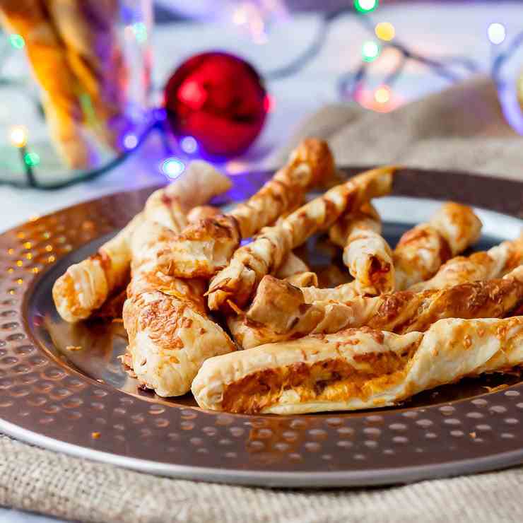 Chipotle Cheese Twists for Christmas