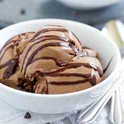 Homemade Chocolate Fudge Ice Cream
