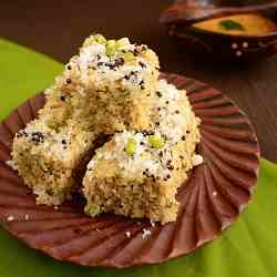 Moong Sprouts Dhokla