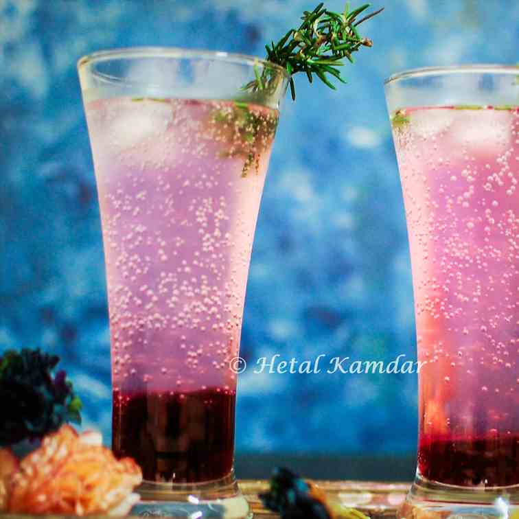 Blueberry Cooler with Rosemary