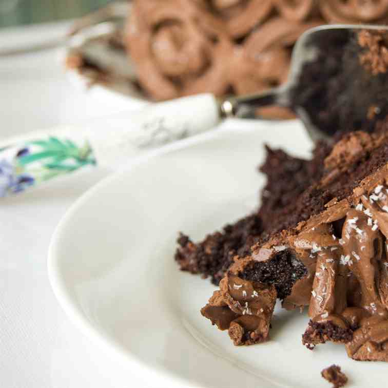 Chocolate Cake w-Whipped Cocoa Buttercream
