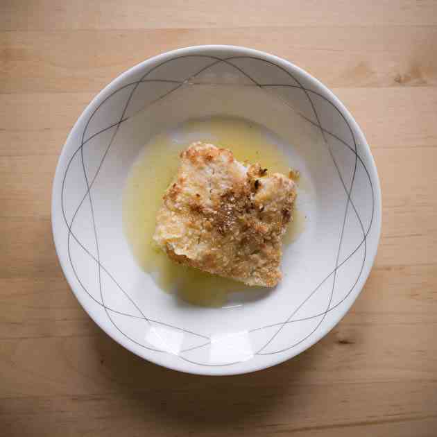 Paleo Breaded Cod Recipe With Garlic Ghee 