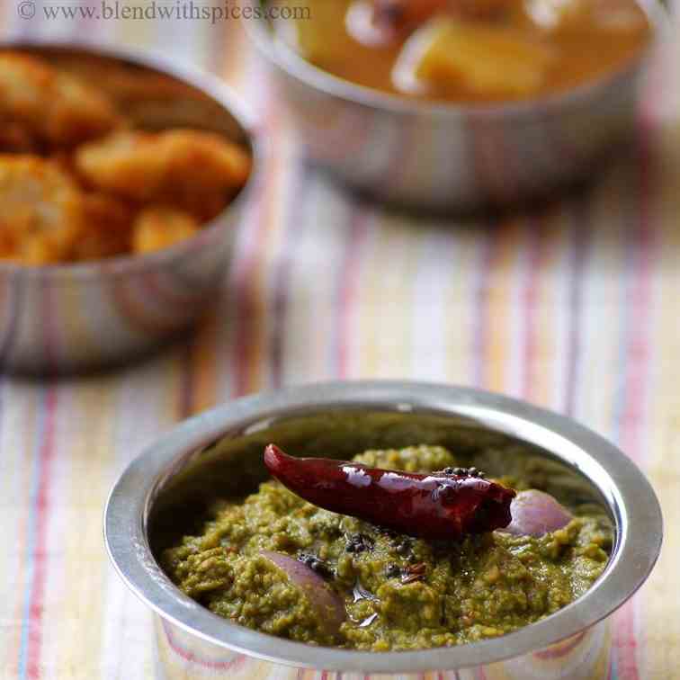 Spinach Toor Dal Chutney