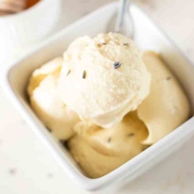 Lavender Honey Ice Cream