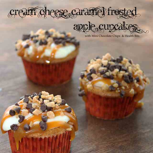 Cream Cheese and Caramel Apple Cupcakes