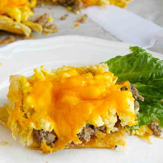 Sausage Egg and Cheese Breakfast Tart