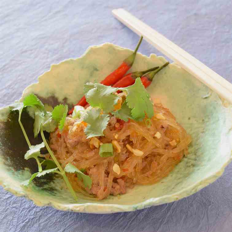 Thai Cellophane Noodles with Pork
