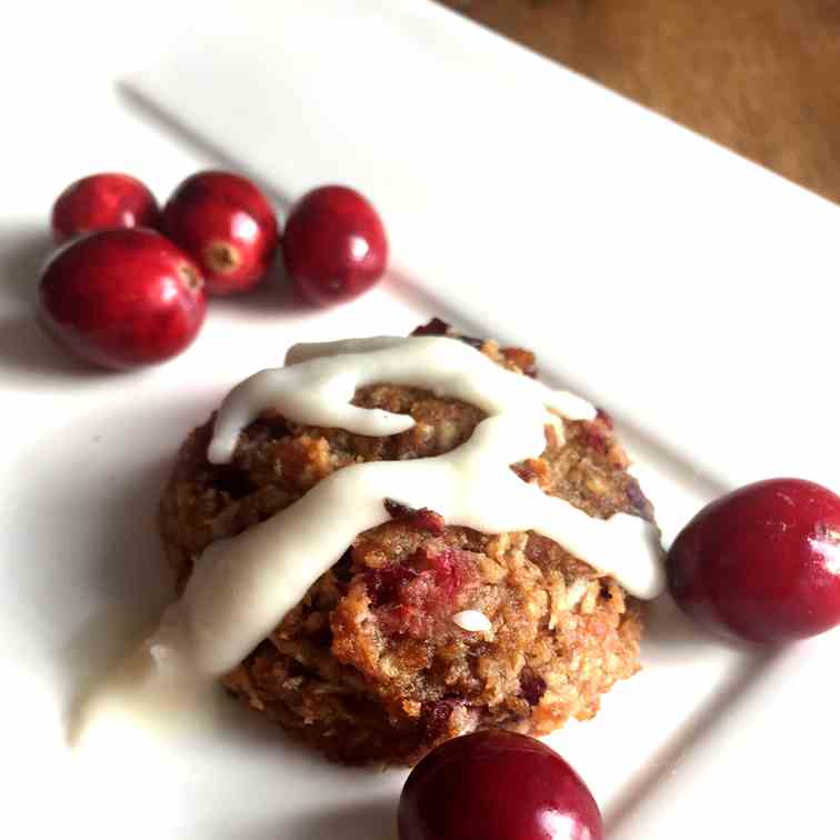 Festive Vegan Grain-Free Cranberry Cookies