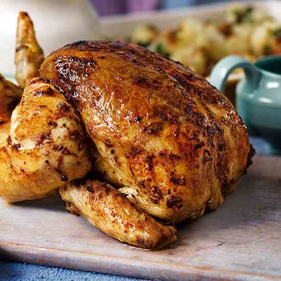 Lemon Thyme Buttery Roasted Chicken