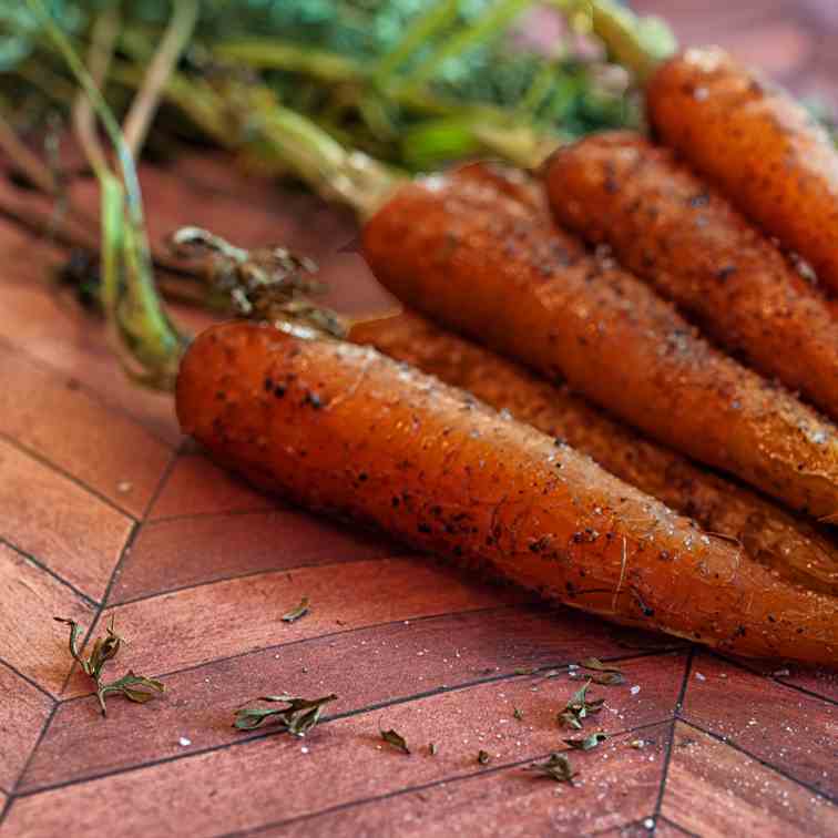 Roasted Baby French Carrots