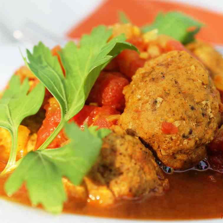 Indian Curry Turkey Meatballs
