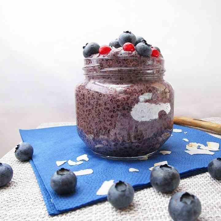 Vegan Blueberry Chia Pudding