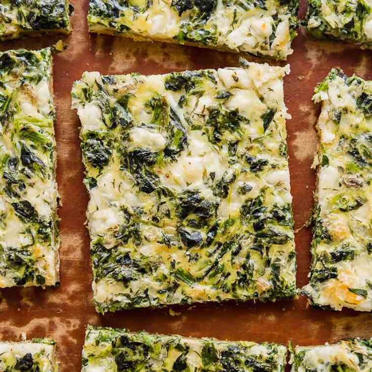 Spinach and Feta Breakfast Puff Pastry Piz