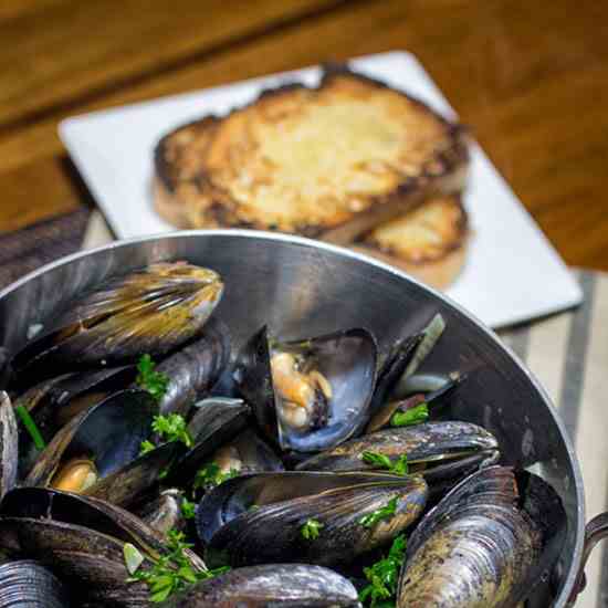 Moules Mariniere - Taking the Bait!