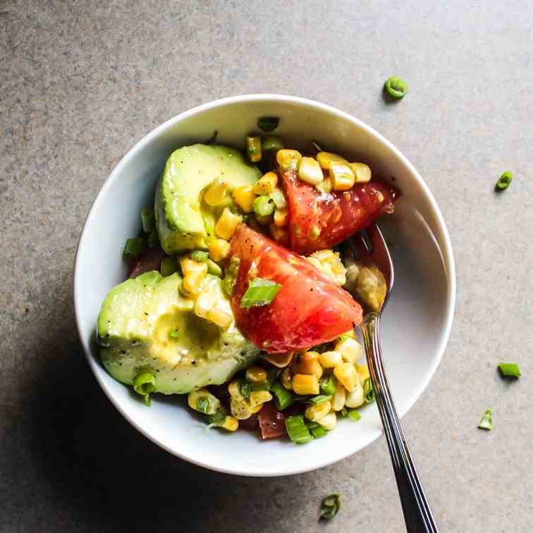 Avocado and Tomato Salad with Corn