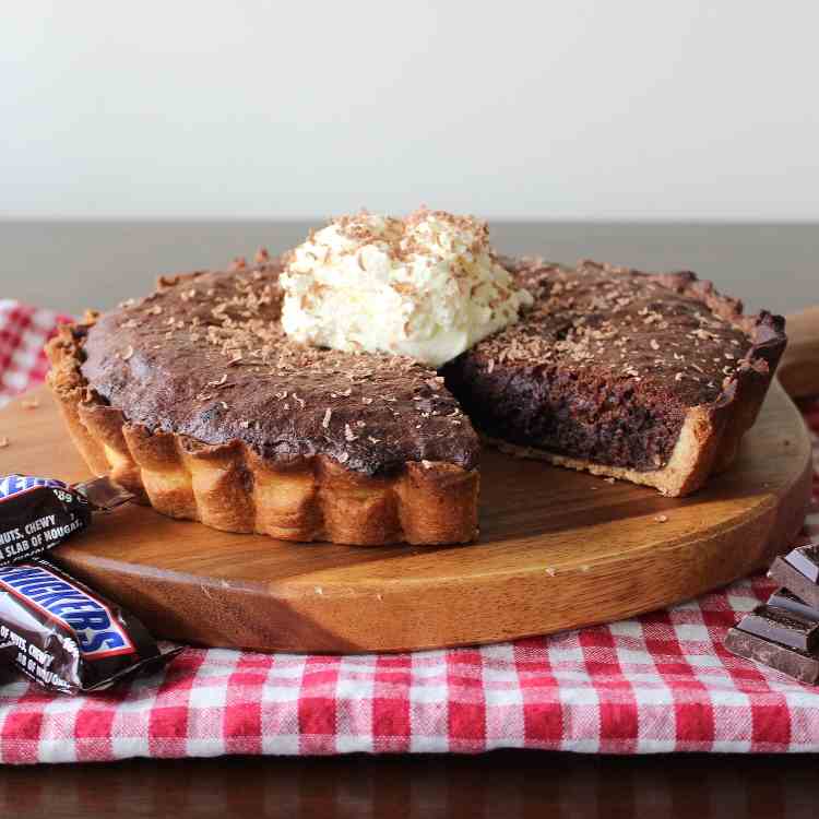 Snickers Brownie Pie