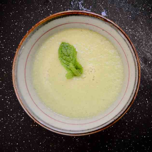 Refreshing Mint Cucumber Melon Soup