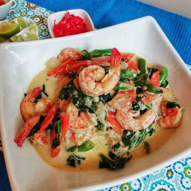 Easy Shrimp Vegetable Thai Green Curry