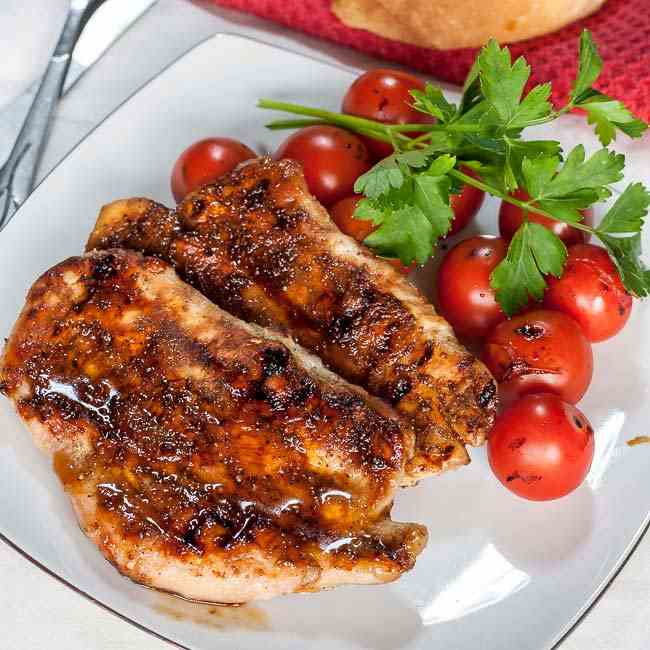 Grilled Chicken with balsamic sauce