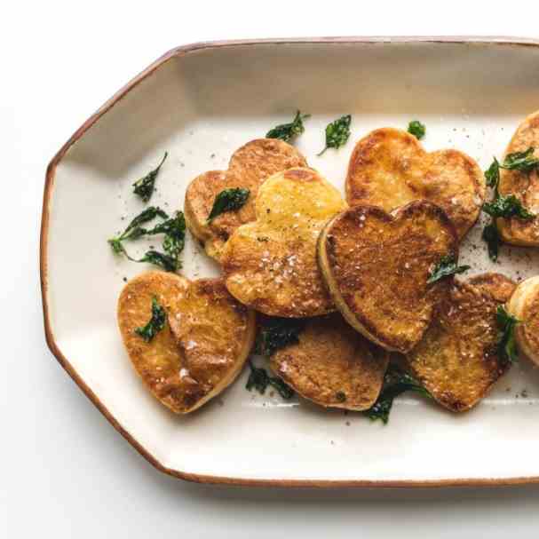 How to Make Heart Shaped Roasted Potatoes