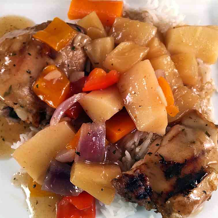 Slow Cooked Pineapple Chicken 