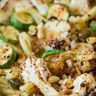Caper 'butter' and caramelised cauliflower
