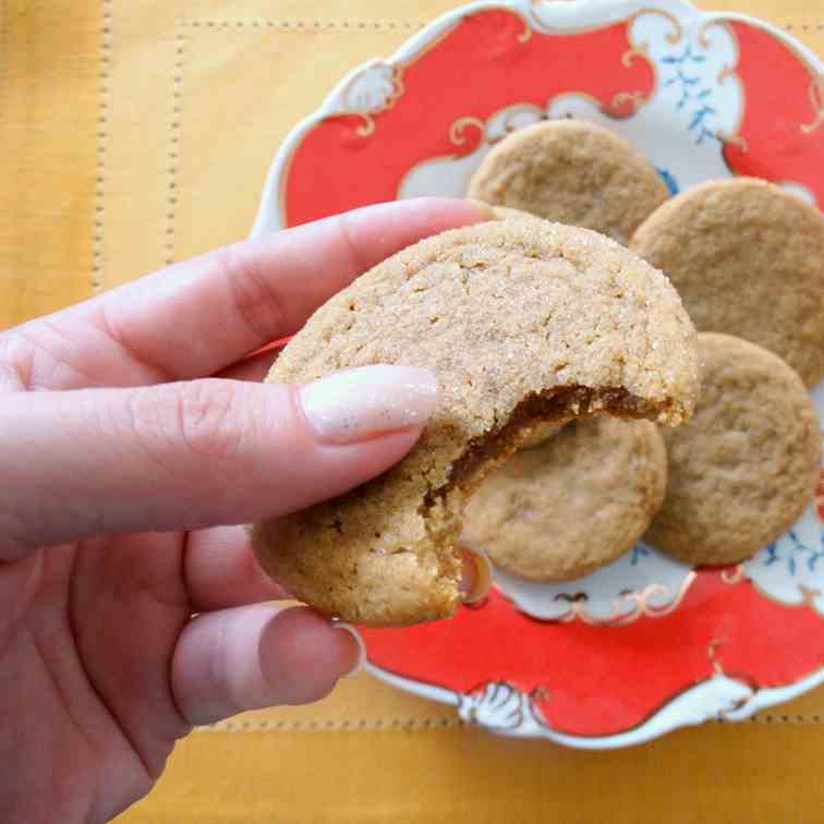 Big Ole’ Chewy, Moist Ginger Cookies