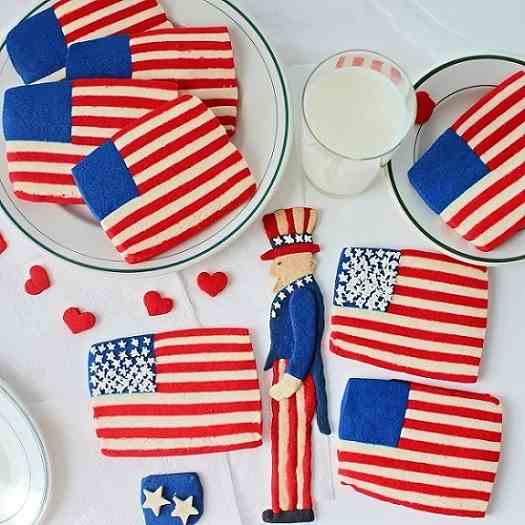 Flag Cookies and Uncle Sam