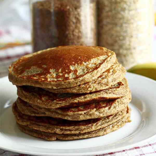 Banana Pancakes with Coconut Syrup