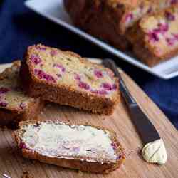 Healthy Wholemeal Raspberry Loaf