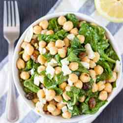 Chickpea Spinach Salad