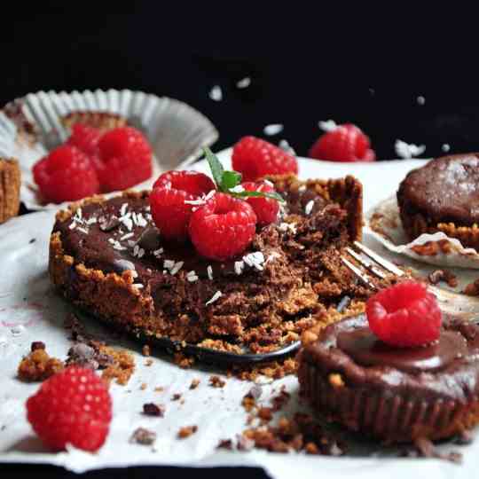 Raspberry Chocolate Truffle Tart