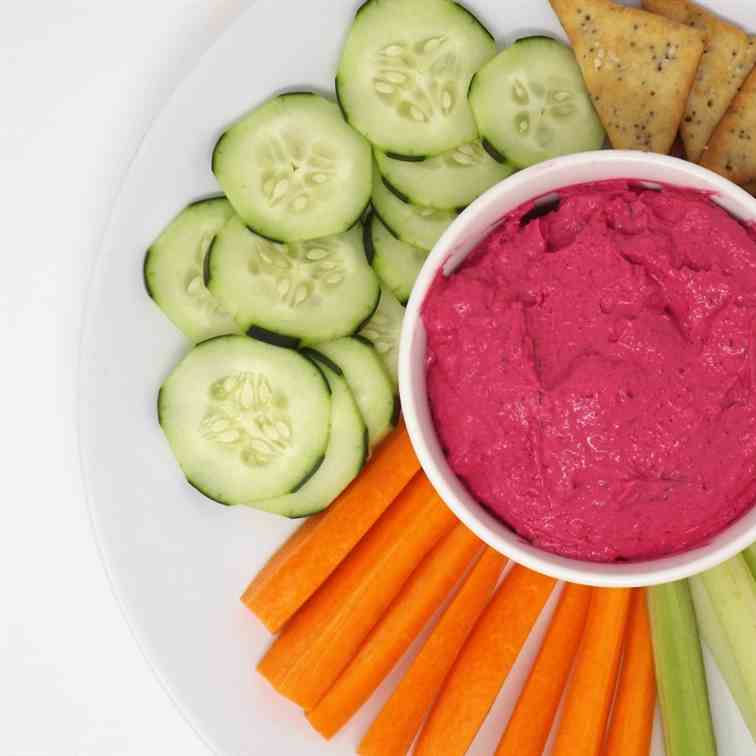 Roasted Beet and Chive Cream Cheese Dip