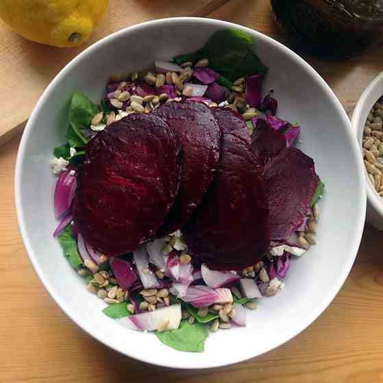 Beet Salad with Maple Balsamic Vinaigrette