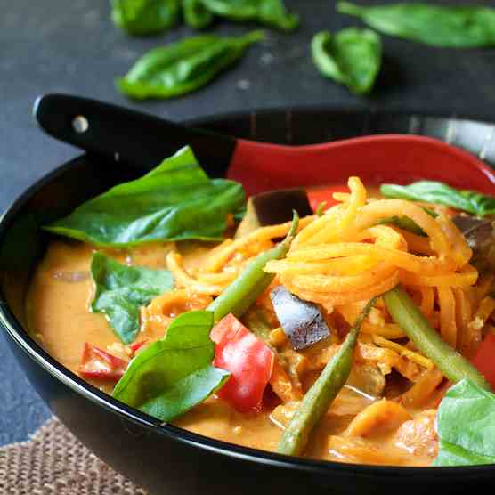 Vegetables in Thai Red Curry