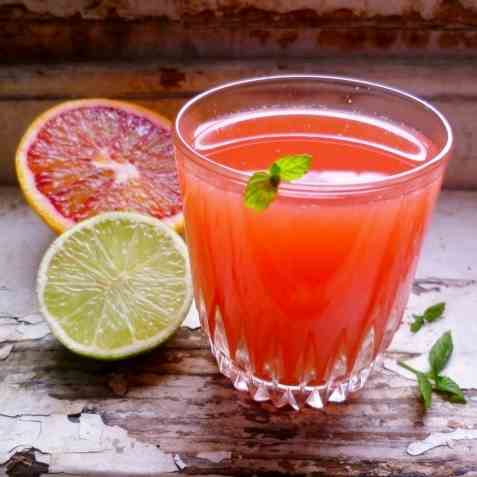 Blood Orange and Lime Ginger Zinger