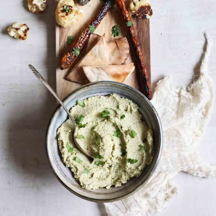 Roasted Cauliflower - Edamame Hummus
