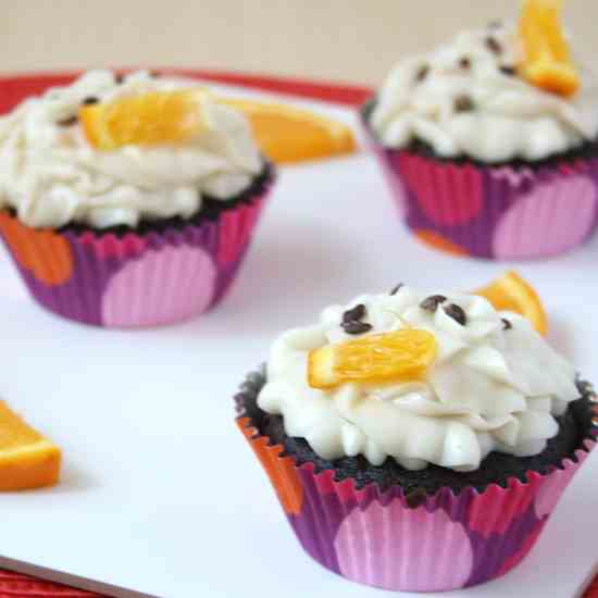 Orange-Chocolate Cupcakes