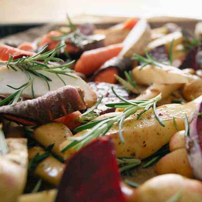 Roasted Potatoes and Beetroot Recipe