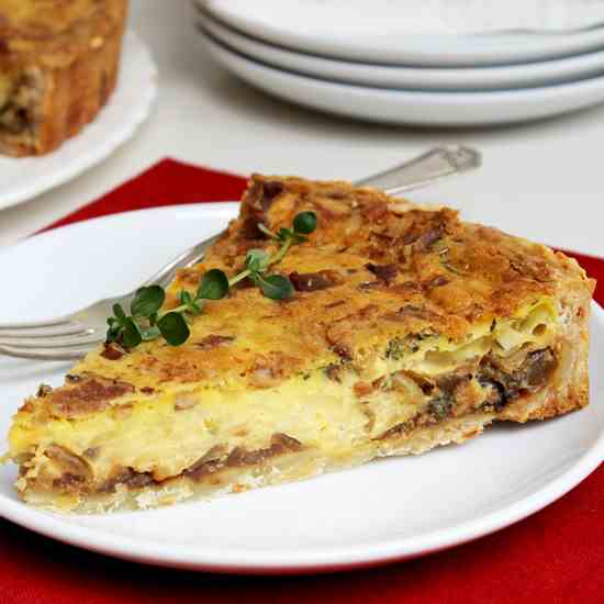 onion and swiss cheese quiche