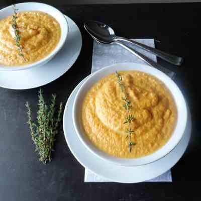 Carrot and Roasted Shallot Soup