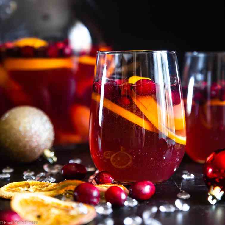 Sparkling Holiday Champagne Sangria 
