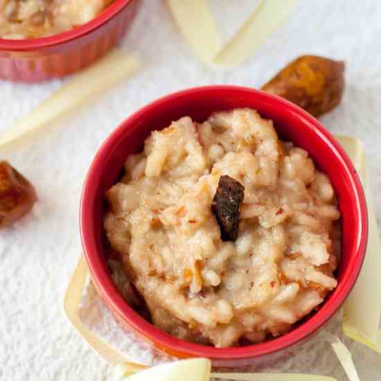 Coconut - Date Rice Pudding
