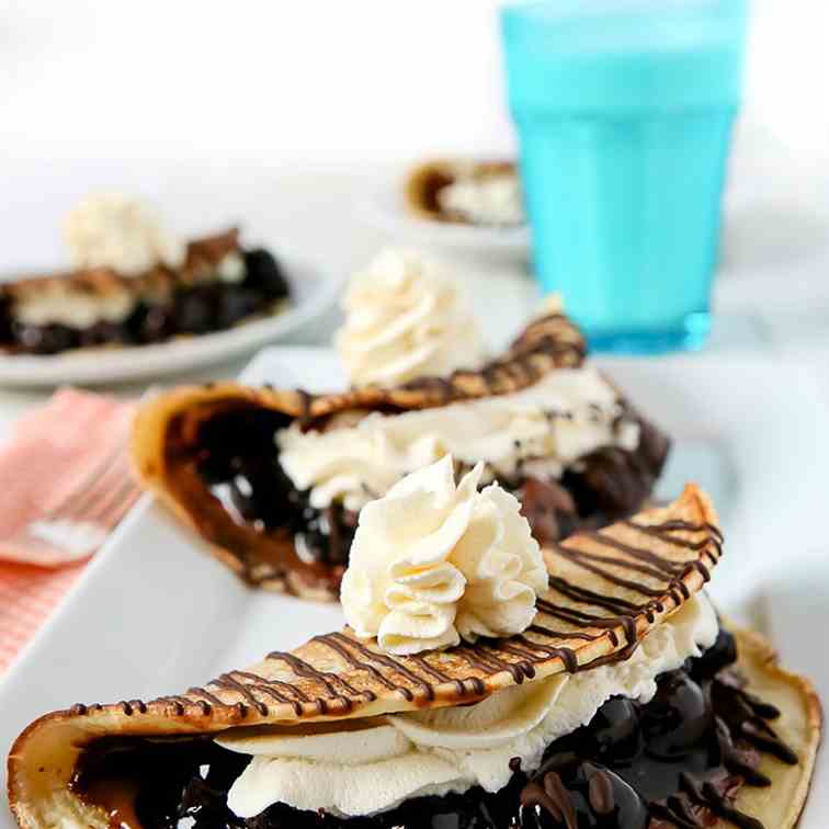 Black Forest Crepes with Nutella