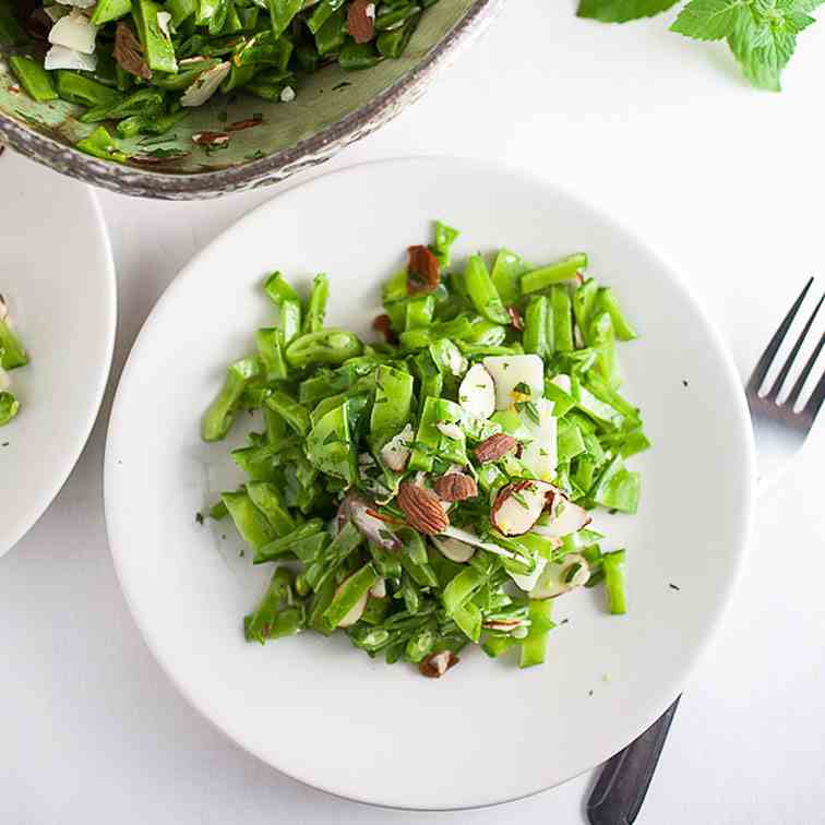 Minty Pea and Almond Salad