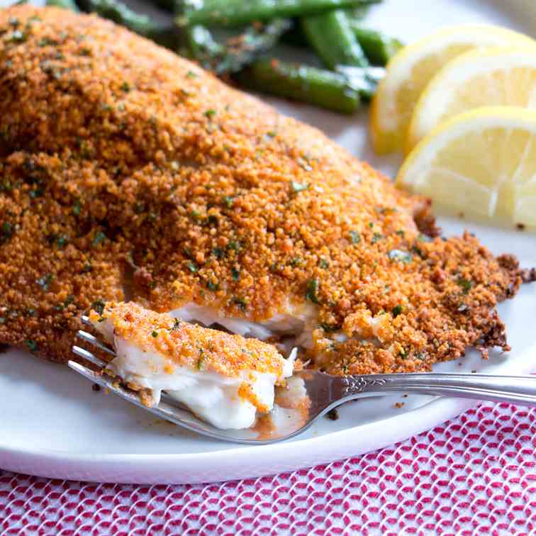Baked Tilapia with Parmesan Crust