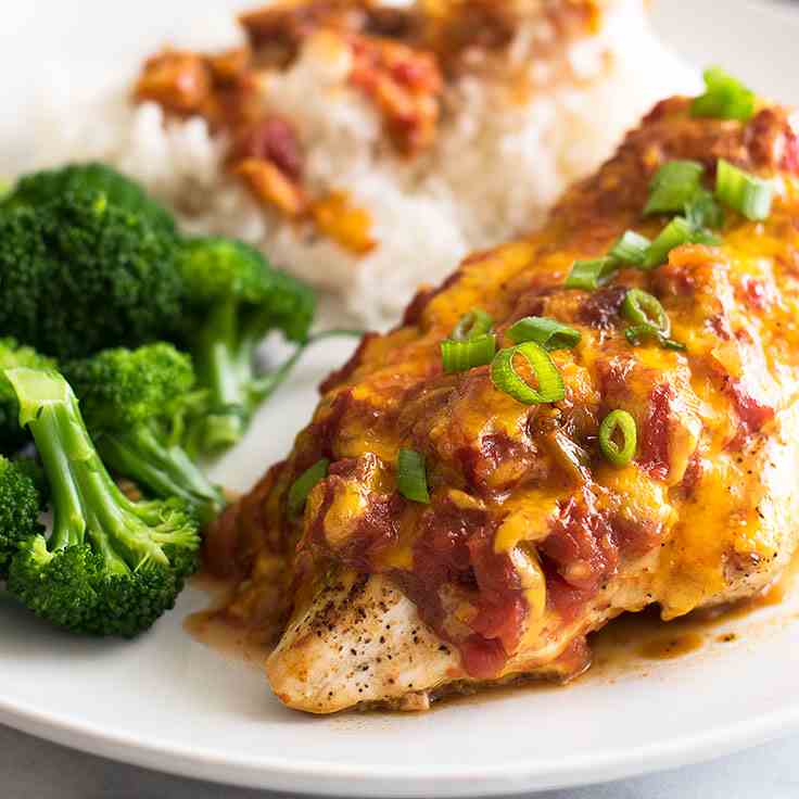 Easy Salsa Chicken for Two